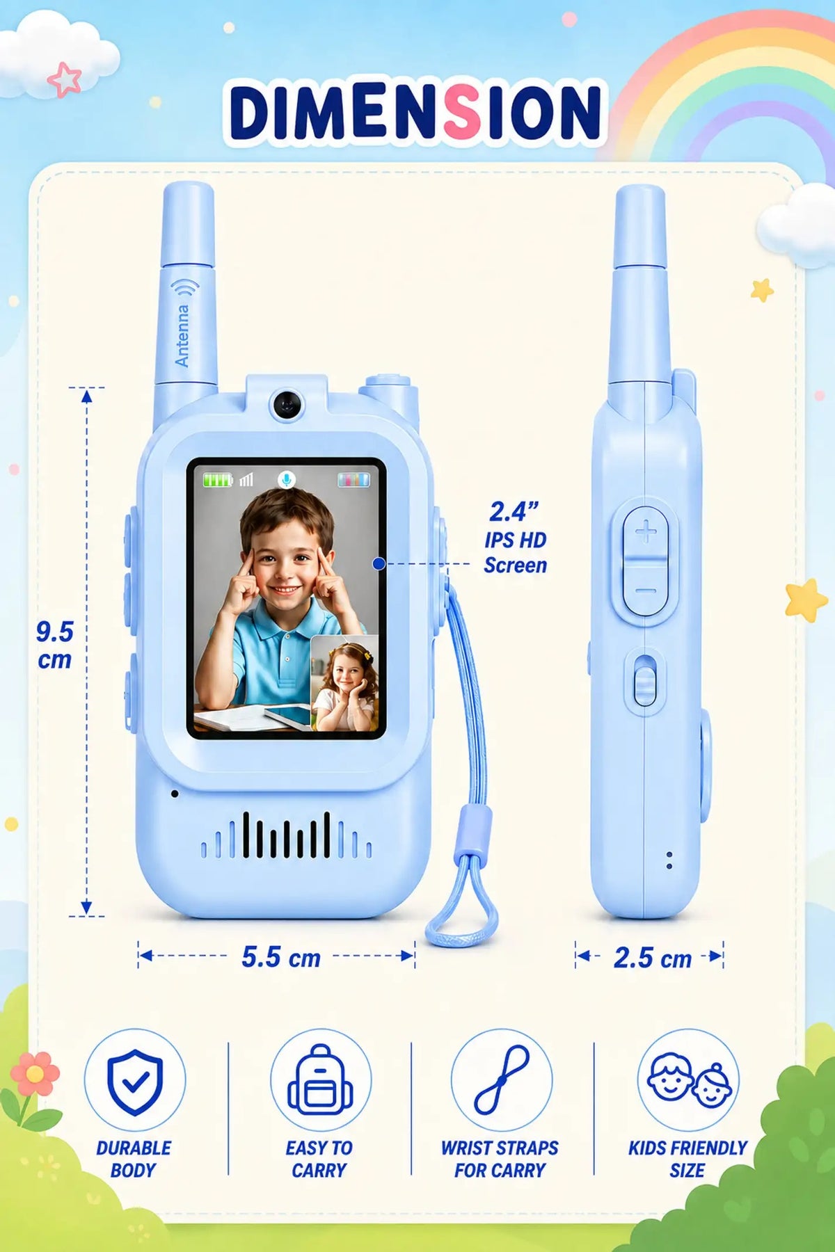 Video Walkie-Talkies for Kids — Interactive Two-Way Pair