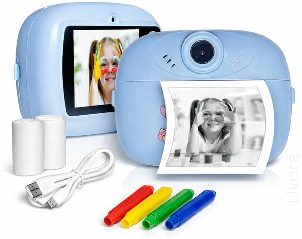 Kids Instant Print Camera — Dual HD Lens with Video Recording